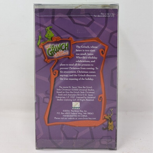 2004 Cindy Lou Who Glass Ornament from How the Grinch Stole Christmas Brass Key - Picture 2 of 6